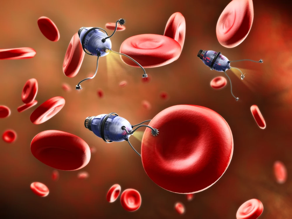 Scientists report that they have designed new nanorobots (not the ones pictured here) capable of moving through bodily fluids with relative ease