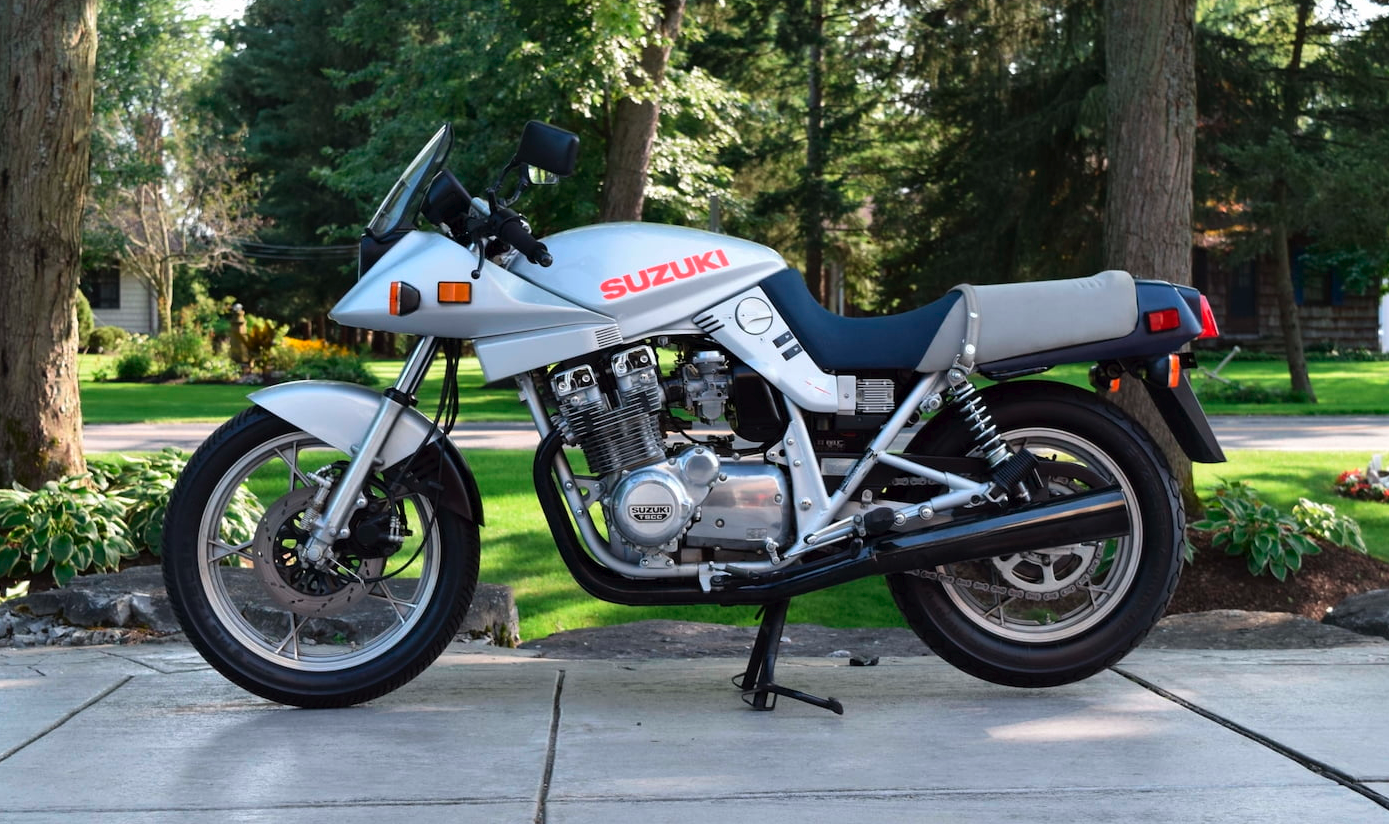Given the instantly recognizable styling on top of the domination of the bike in production racing during its model years, the only thing stopping the Katana from becoming a collectible motorcycle was the vast numbers in which it was sold. This is another bike I owned in period for several years and NOTHING else that was stock came close to it in a straight line, though it did tend to weave disconcertingly at extreme speed. Beauty and brawn and surprisingly rare on the auction block in such original condition. Cheap at $15,400