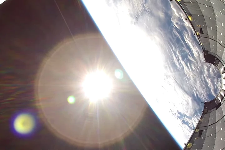 SpaceX have released footage from a GoPro tucked inside a section of Falcon 9 fairing