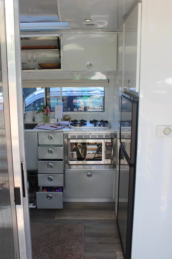 A peek inside the Hofmann Living Vehicle's door