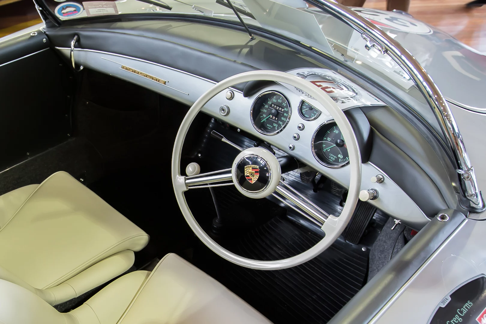 This 1955 Porsche 356 Speedster boasts an early racing history, having competed in the three-day Mille Miglia race in Italy in 1956 (Photo: Nick Lavars/Gizmag)