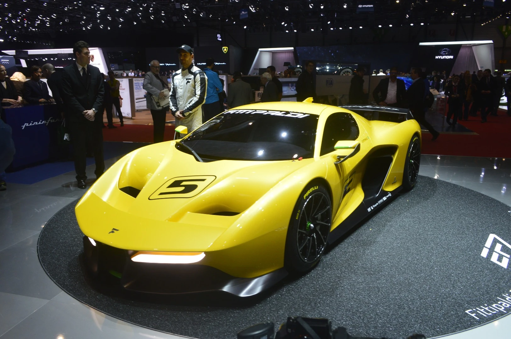 The overall lines for the Fittipaldi EF7 Vision Gran Turismo are classic Pininfarina