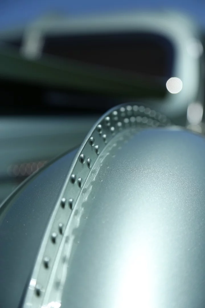 Riveting details on the Bugatti Type 57SC Atlantic