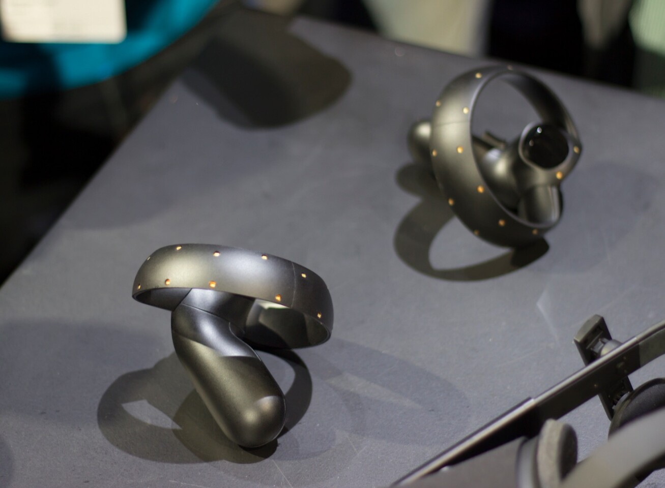 The Touch controllers feel a bit like more advanced Wii nunchuks