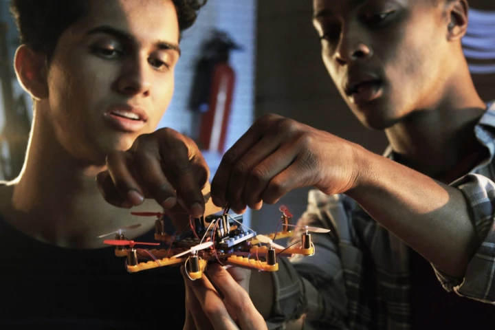 Flybrix's kits come just as a regular set of Lego bricks might, but with a few hardware components packed inside