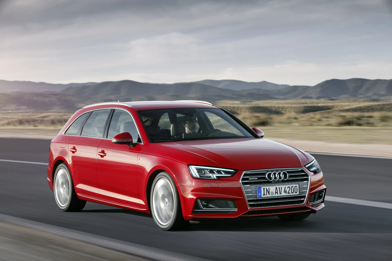 LED matrix headlamps are available on the new A4