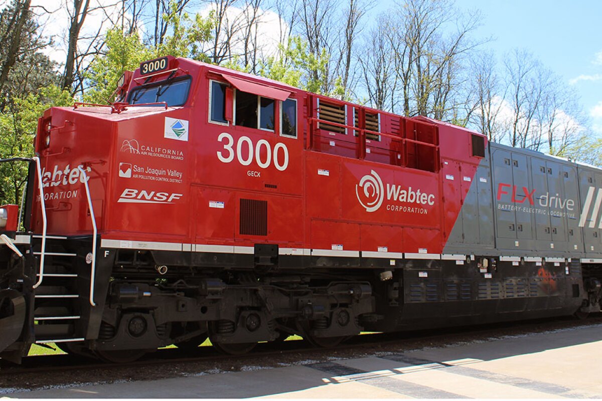 World's first batteryelectric cuts train fuel use by 11