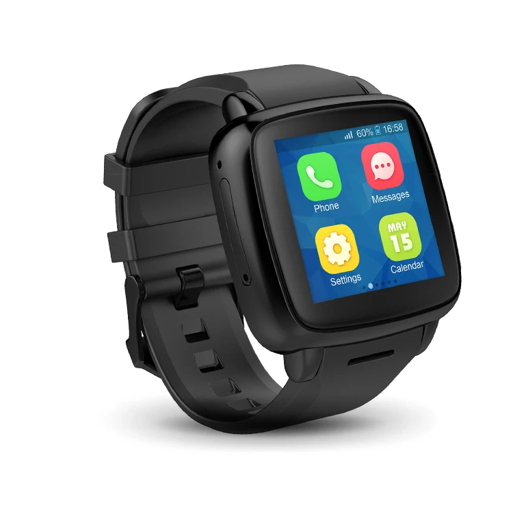 The Omate TrueSmart+ features a SIM card-slot to let users make calls and access the internet without a smartphone