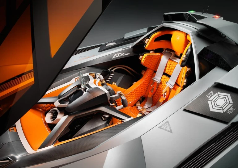 In order to get in and out, the driver has to first remove the steering wheel