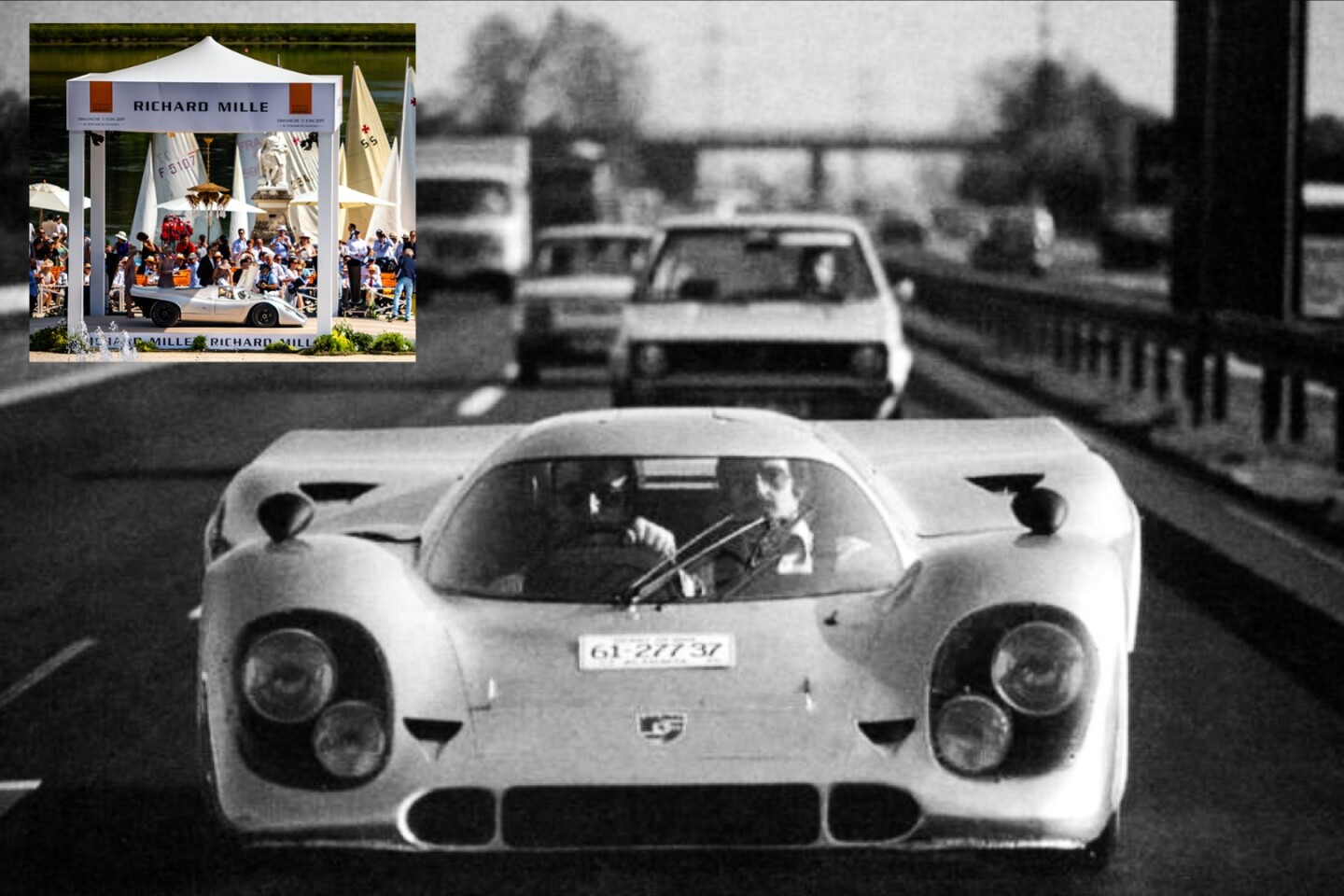The legendary road-going Porsche 917 of Count Gregorio Rossi de Montelera of Martini & Rossi fame. Rossi's Porsche would have been one of the fastest road cars in the world in its day, and is such a well-known icon that it won the Porsche 917 class at Chantilly.