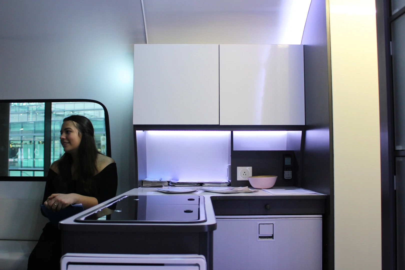 The Beauer 3X sleeps four people in a more compact 129- q ft (12 sq m) interior