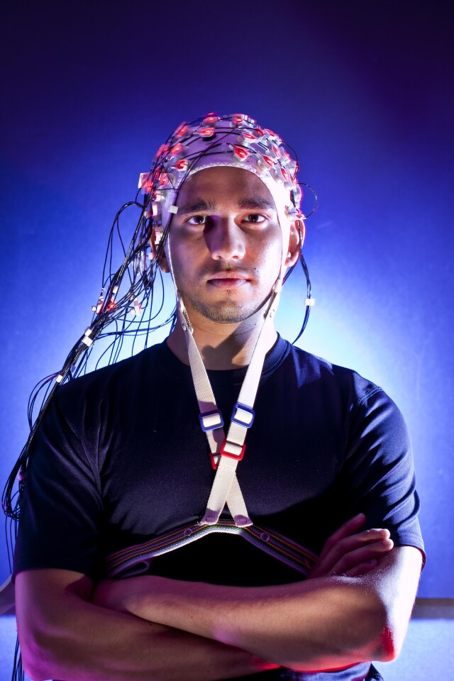 University of Maryland researchers are making headway with brainwave communication (Photo: John Consoli, University of Maryland)