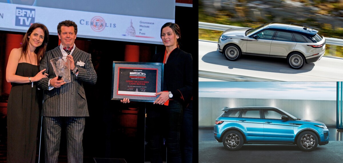 The Grand Prix du Design prize is the Festival Automobile International's Automotive Designer of the Year and in being awarded to Land Rover's Chief Design Officer Gerry McGovern, it recognizes his designs and their influence across the car industry