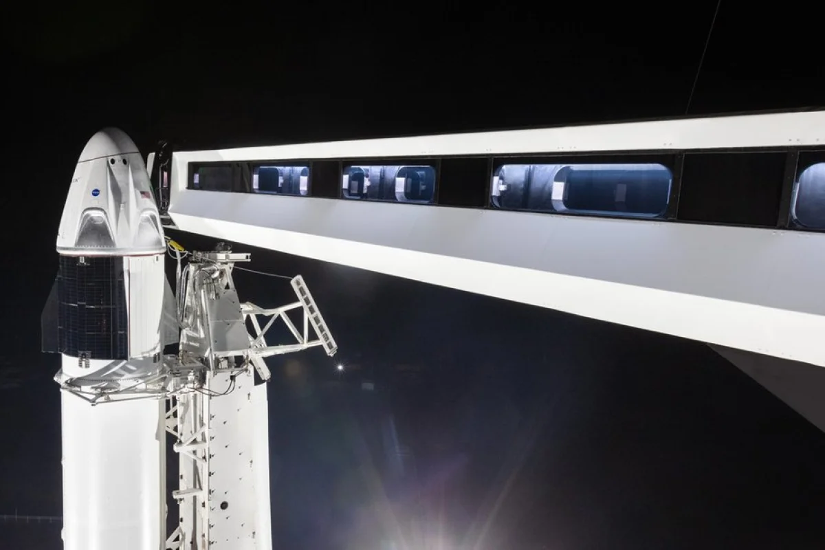 SpaceX has built a new walkway for astronauts to board its Crew Dragon capsule