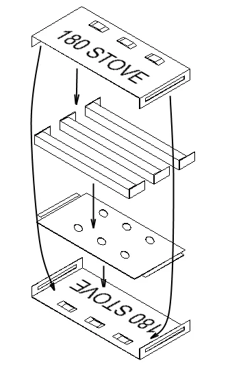 The stove is designed for hassle- and tool-free assembly