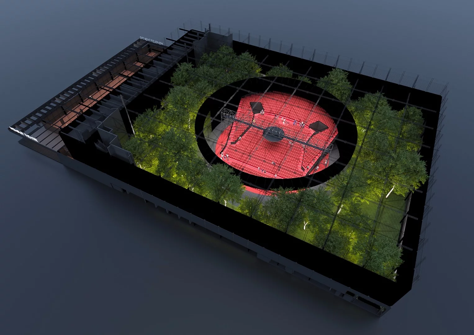 Wembley Theatre will make use of projection panels to hide parts of the set and to present accompanying film aspects as part of productions