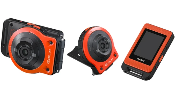 The Casio Exilim EX-FR10 can be split into separate controller and lens units for remote control shots