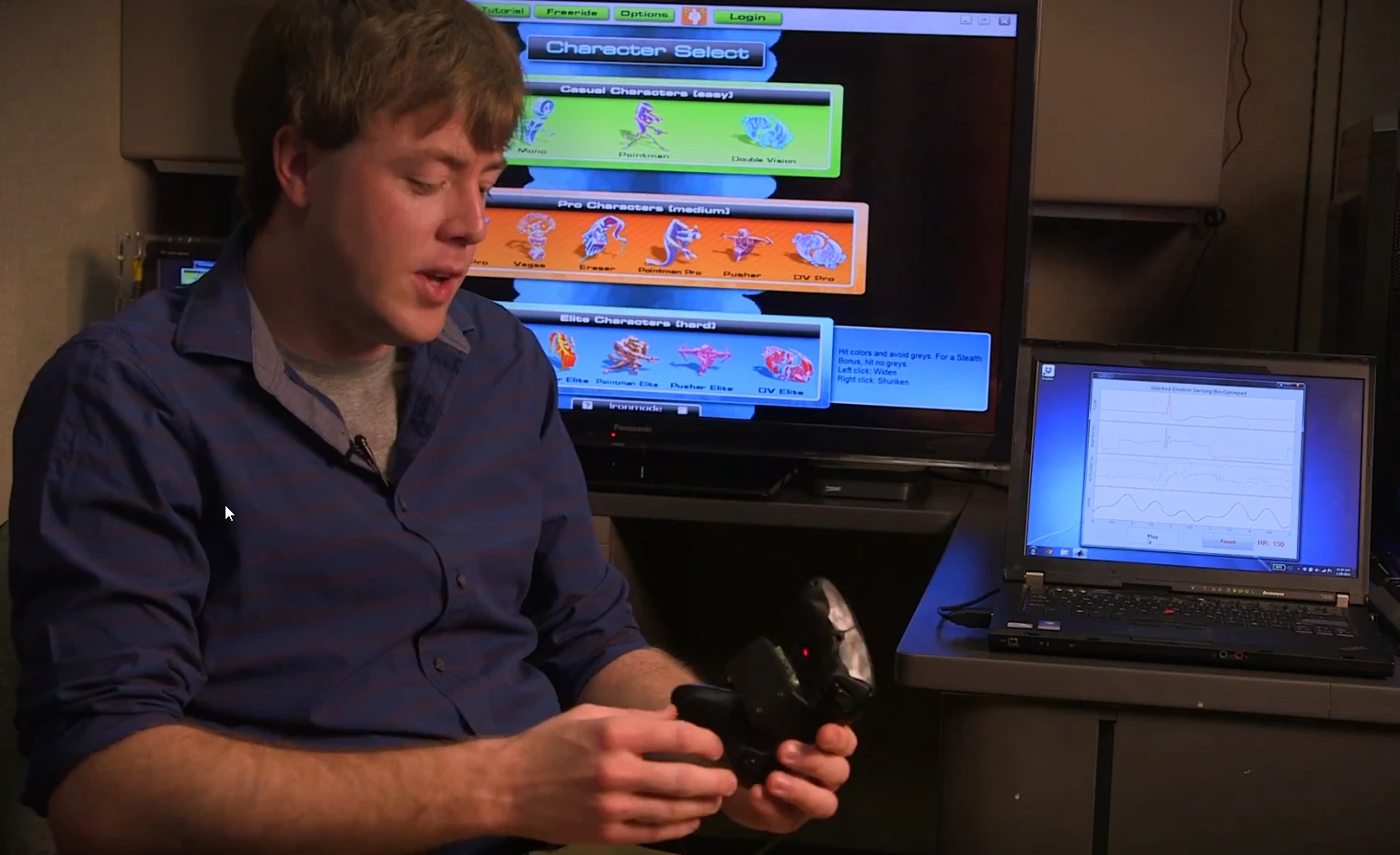 Stanford's prototype game controller senses player engagement and can alter games to suit them