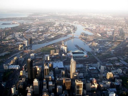 The Docklands Precinct extends central Melbourne to the West