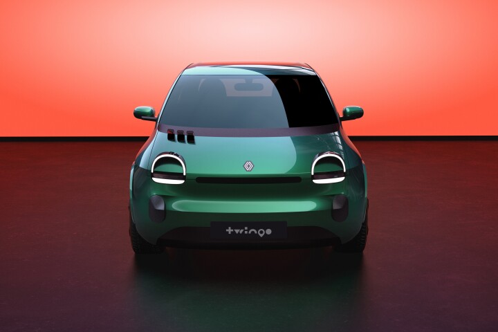 The Twingo's bright round eyes are reinterpreted with modern LED lighting technology