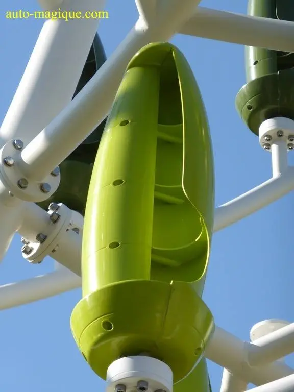 With 72 artificial leaves serving as micro-turbines spinning on a vertical axis, the Wind Tree is designed to harness more gentle winds with a power output calculated at 3.1 kW