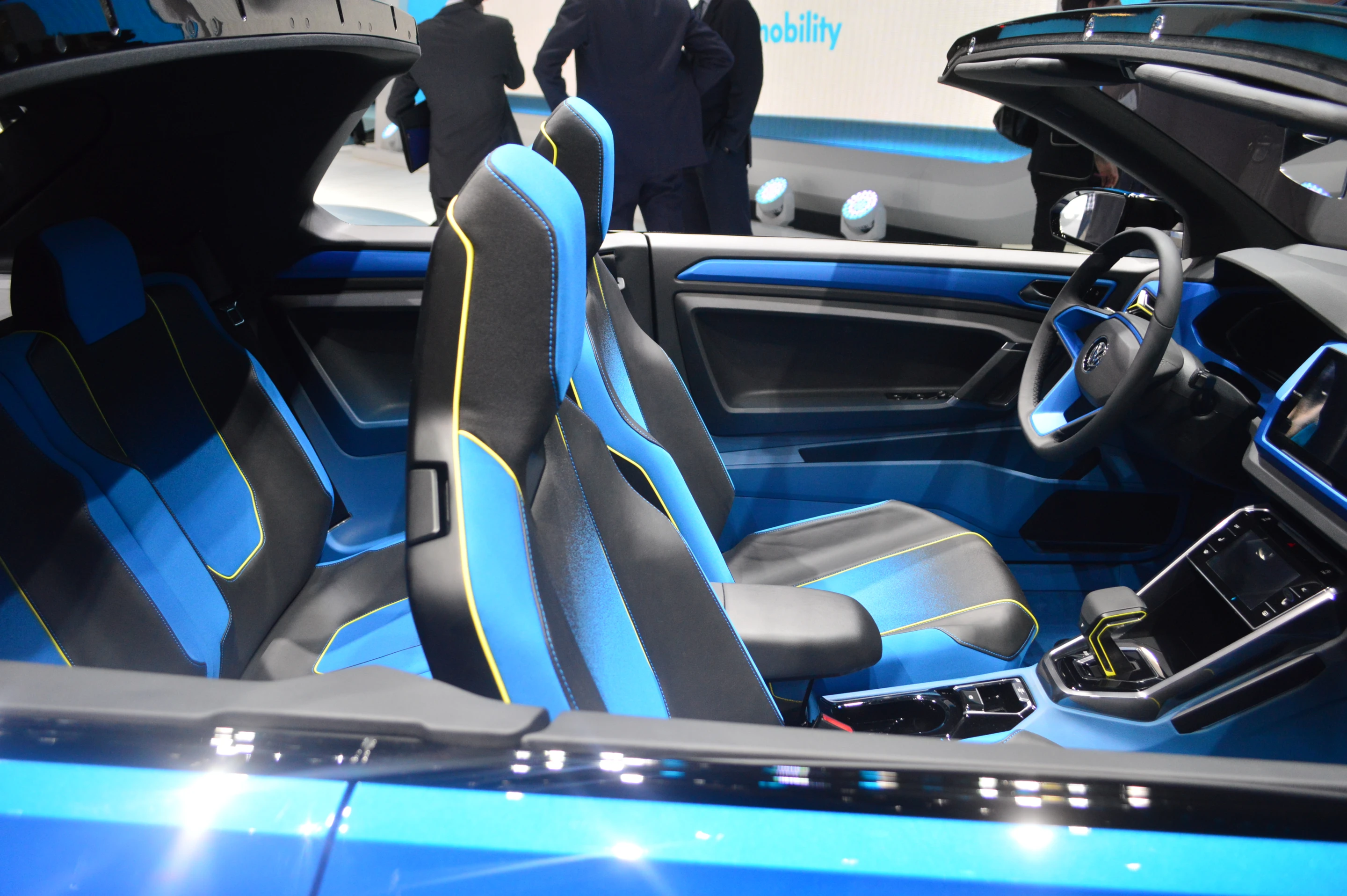 Volkswagen's T-ROC concept SUV, at the Geneva Motor Show