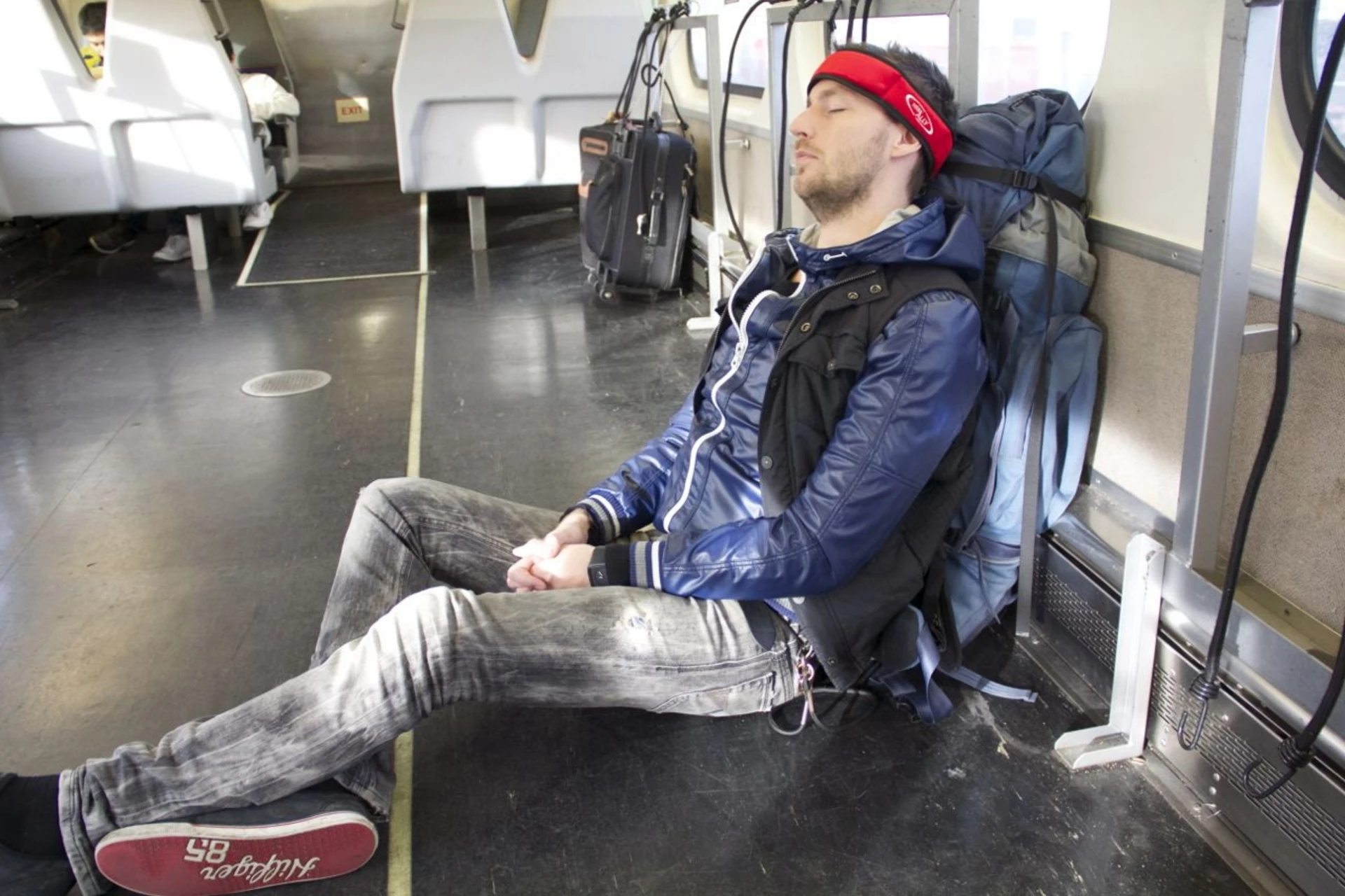 The Relax ALLY Restband can also be used with a sufficiently-tall backpack