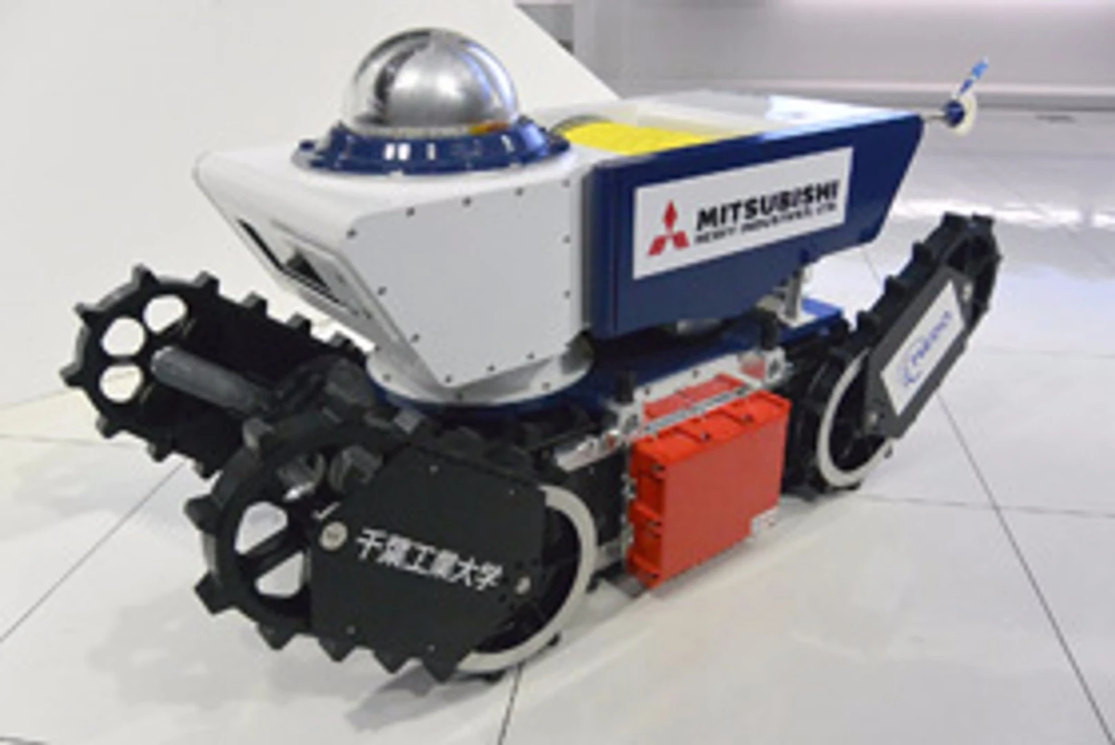 The robot uses positive pressure and a gas-tight hull to keep explosive gases away from the robot's electrics