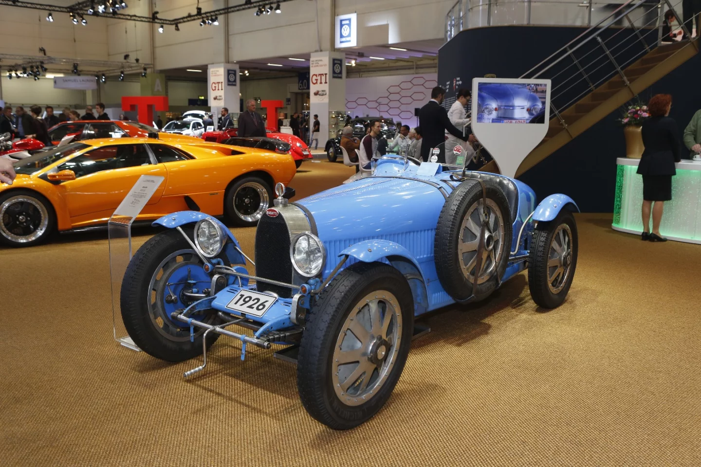 A Bugatti T35 in the Volkswagen Hall
