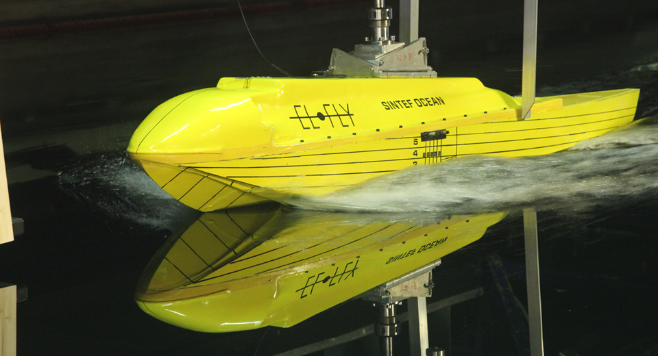 The Byfly's hull design is presently in its fourth version