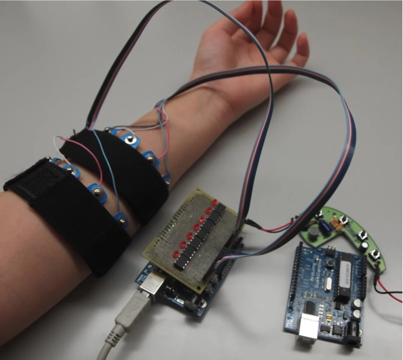 The PossessedHand system (Photo: Emi Tamaki and Jun Rekimoto / University of Tokyo)