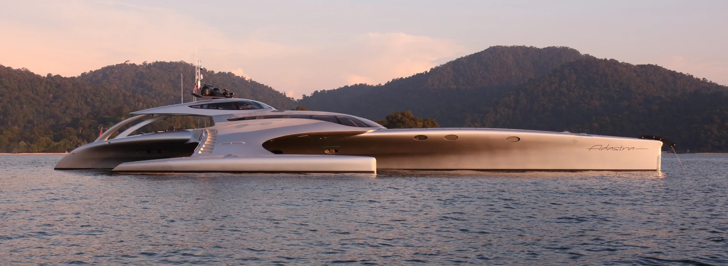 Adastra superyacht was constructed in China by boat builder John Shuttleworth