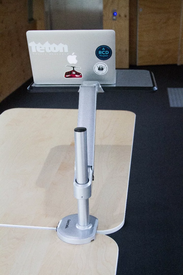 The Loctek S1L fully assembled