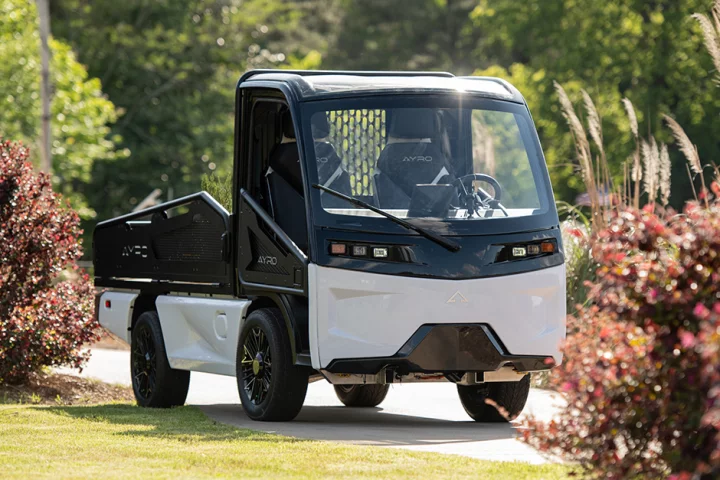 The versatile Ayro Vanish utility truck motors as a low-speed electric vehicle