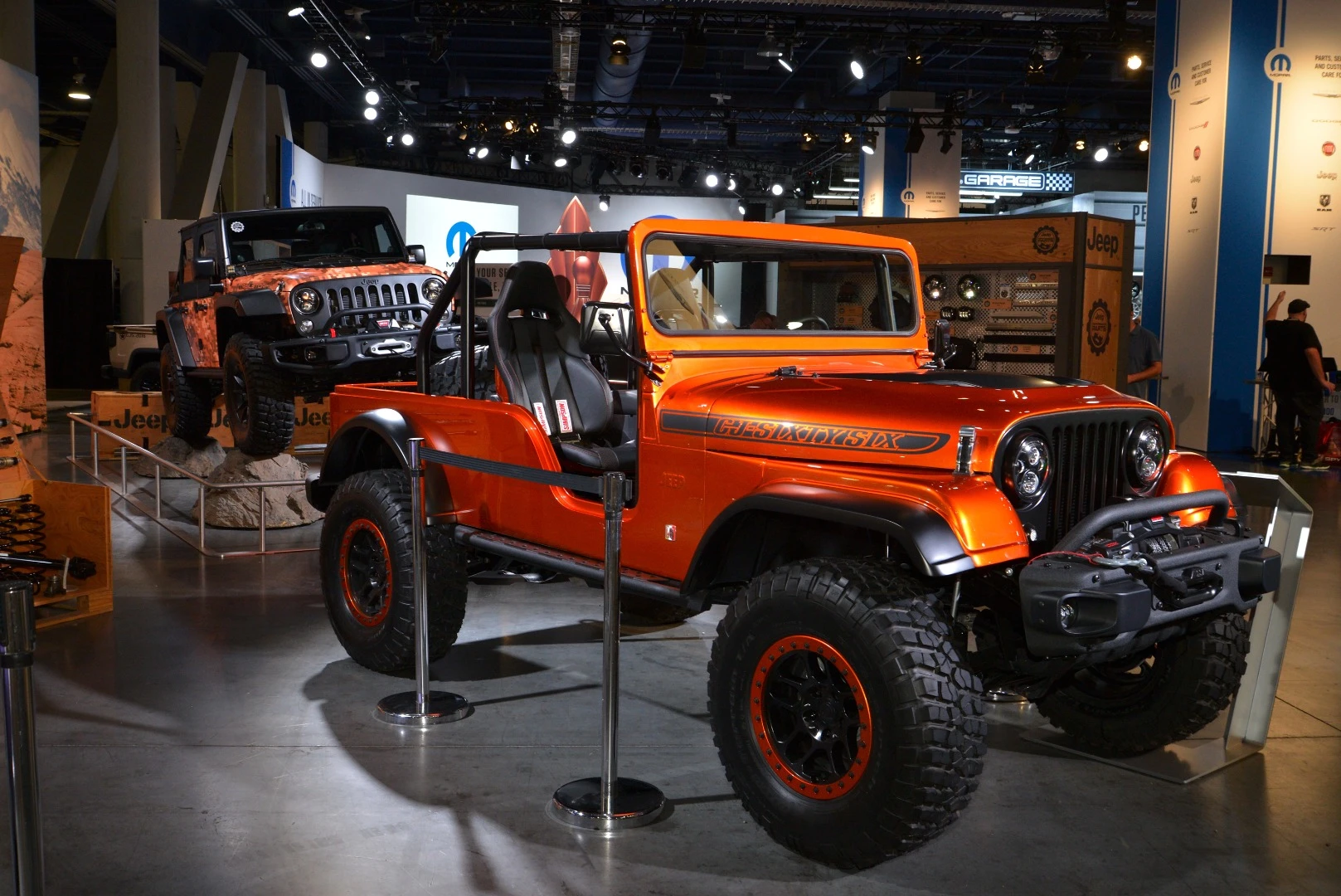 Bringing together three generations of Jeep Wrangler, the CJ66 from Mopar combines a TJ frame, CJ body, JK elements and Mopar accessories