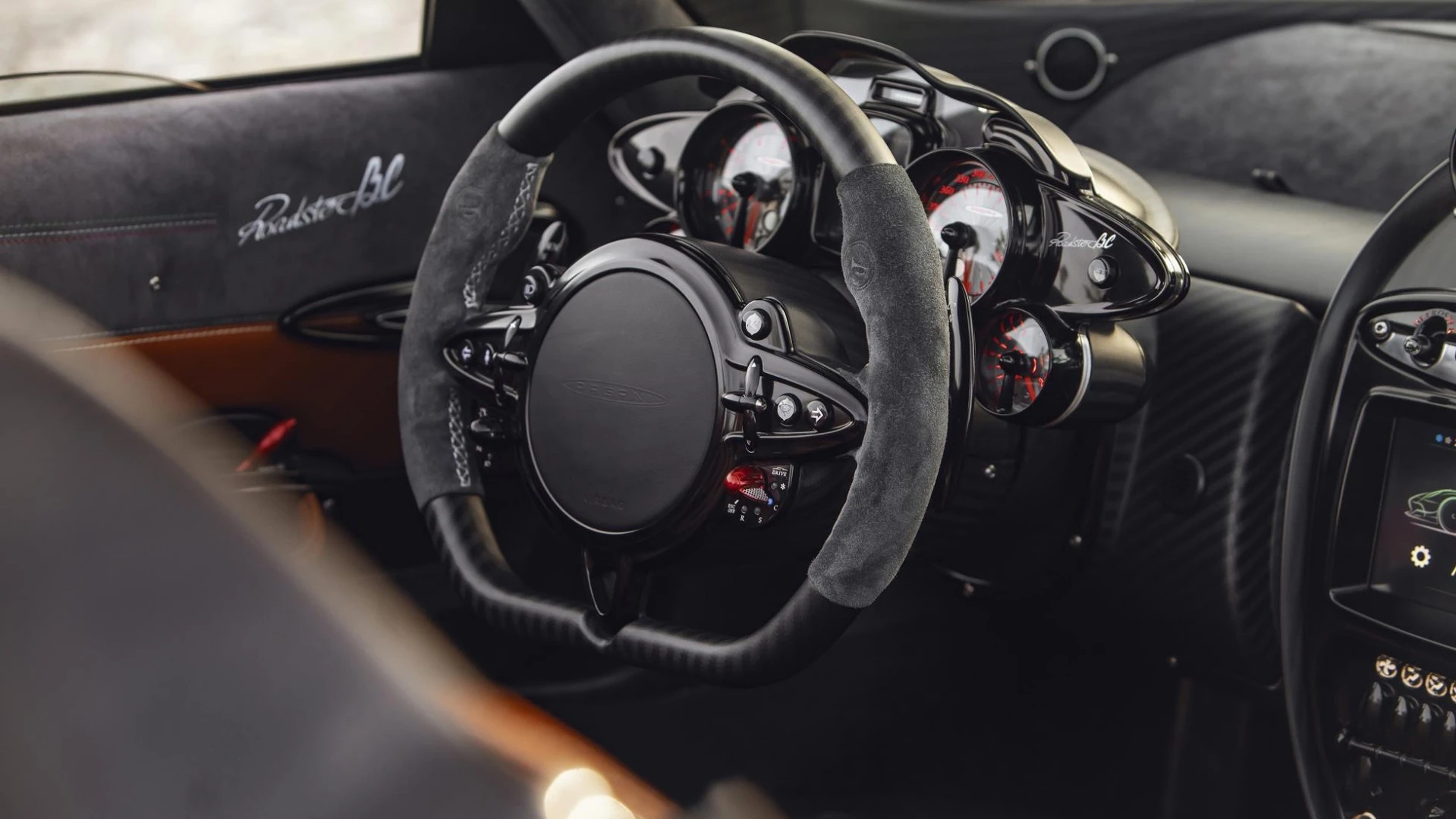 The Huayra BC Roadster's cabin