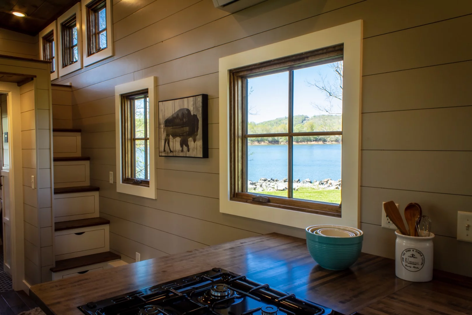 There are two bedroom lofts in the Cedar House
