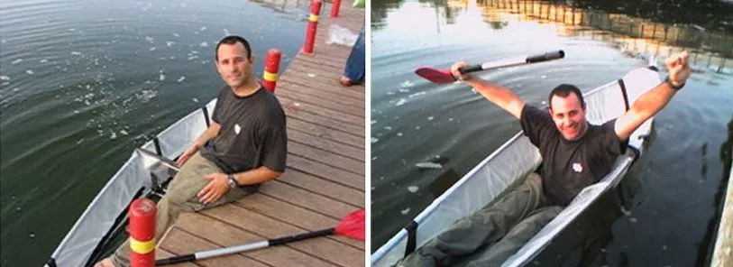 Proof that the Adhoc does, indeed, float (Photo: Ori Levin)