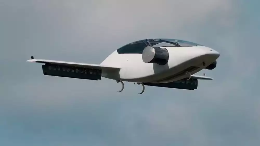 A two-seater version of the Lilium electric aircraft lifts off for the first time