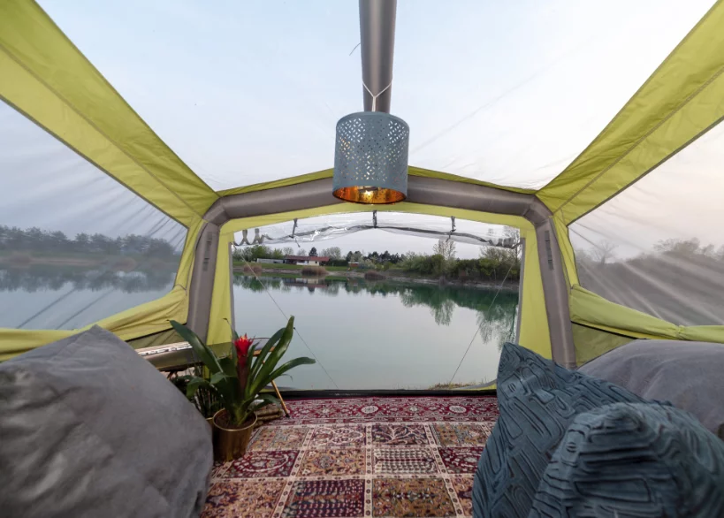 The greenhouse-like sky room offers the best seats in the house