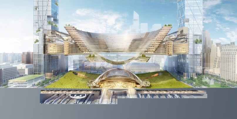 Cutaway view of Penn Station by SOM Design (Image: SOM Design)