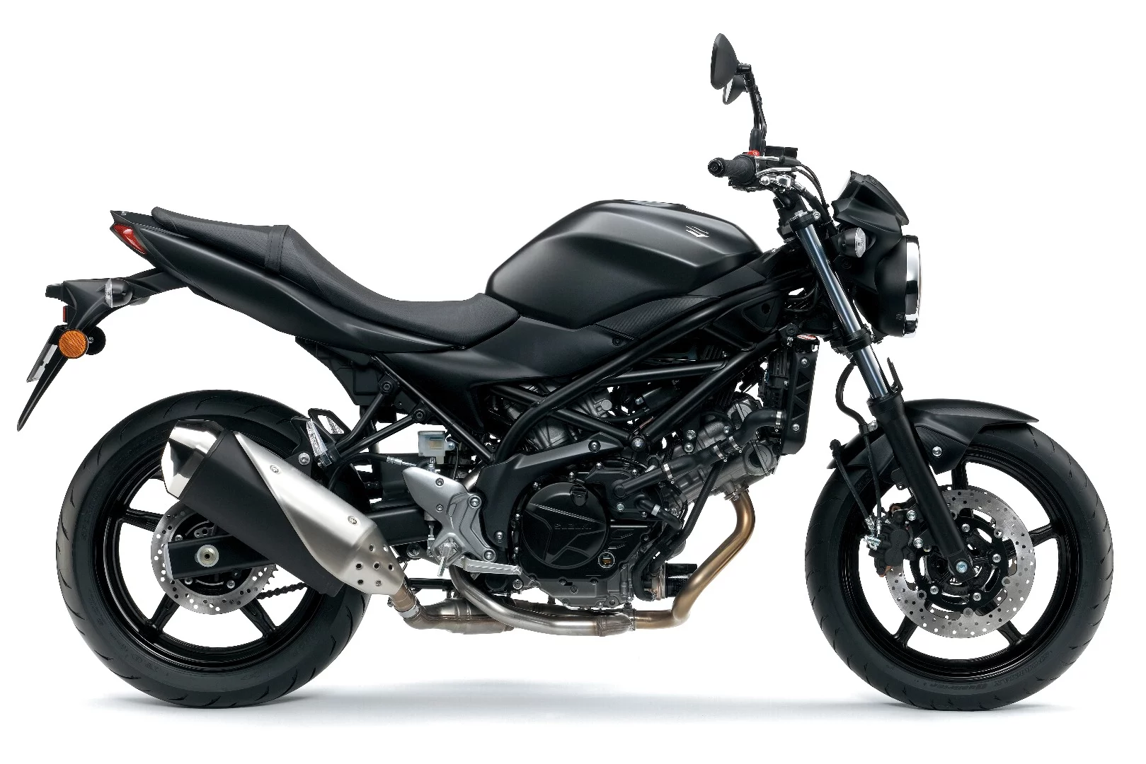 The Suzuki SV650 in Metallic Mat Black