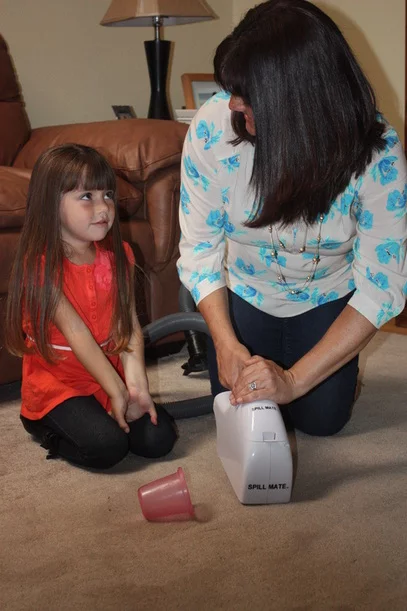 The SpillMate doesn't require any electricity, and instead uses the suction provided by the vacuum to draw in liquid