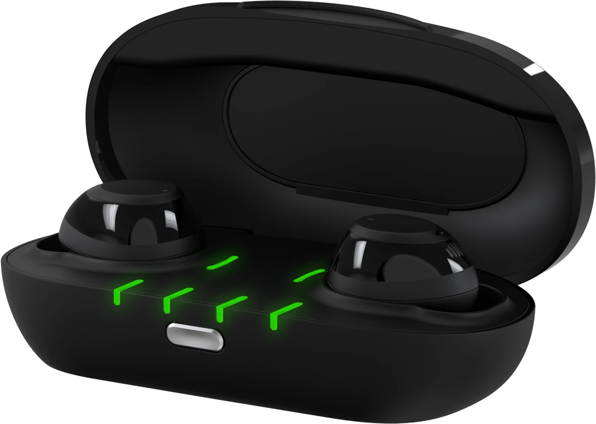 Nuheara IQbuds Boost: in their charging case