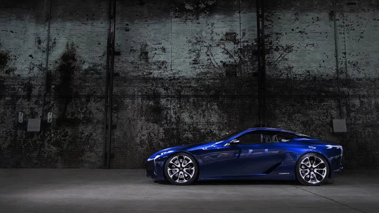 The Lexus LF-LC Blue concept vehicle