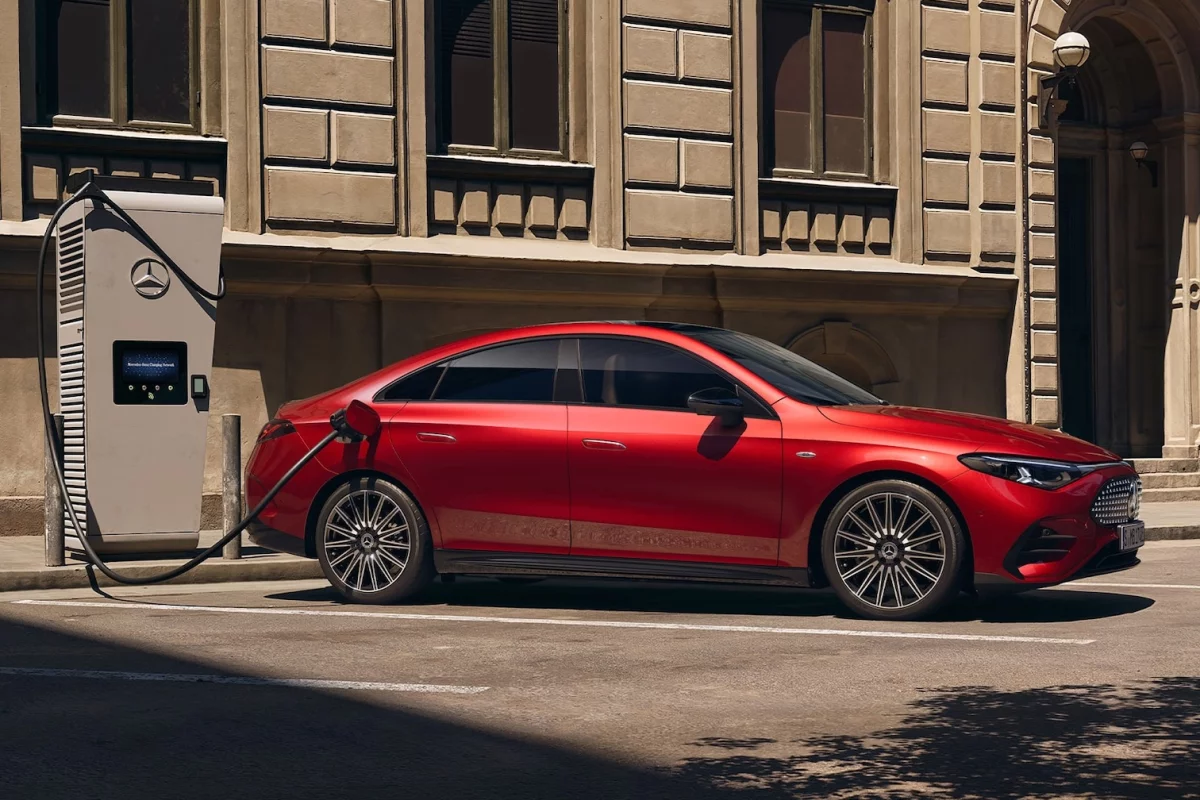 The Mercedes CLA EV boasts a WLTP driving range of up to 492 miles