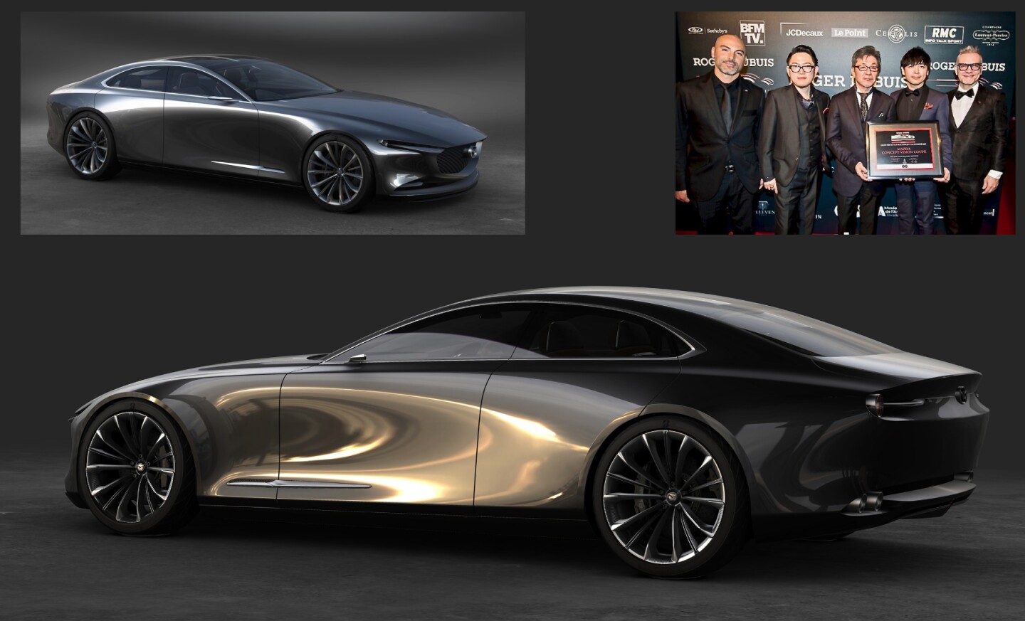 The winner of the The Most Beautiful Concept Car of 2017, the Mazda Concept Vision Coupe