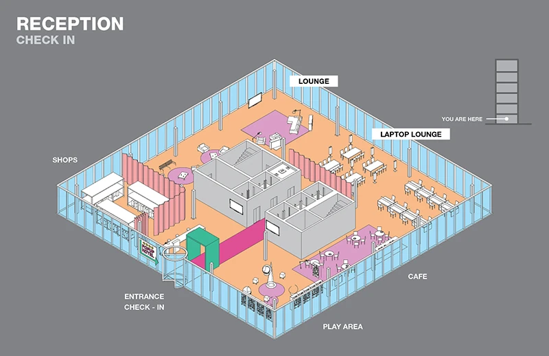 Reception area layout