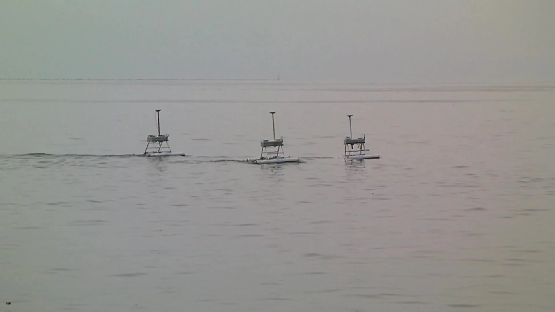 A large portion of the JEROS project has focused on developing an algorithm to have several robots coordinate their efforts A square net is suspended underwater along the bot's width and pulls nearby jellyfish into it using its own propulsion