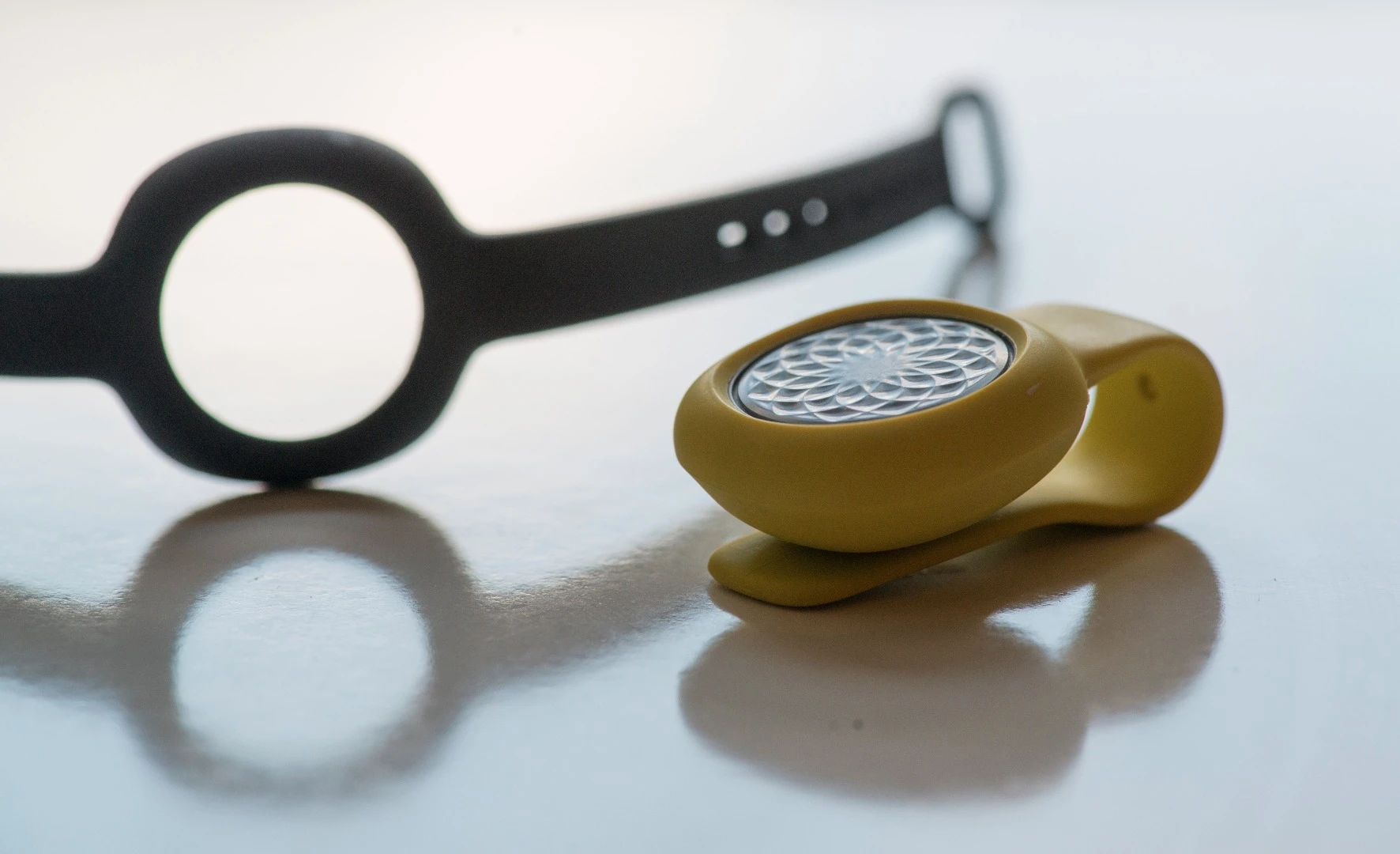 The Jawbone UP Move fitness tracker can be used in the clip holder or with the optional wrist strap